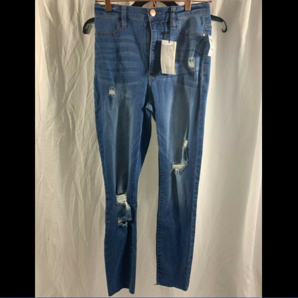 Refuge High-Rise Skinny Jeans Blue Size 6